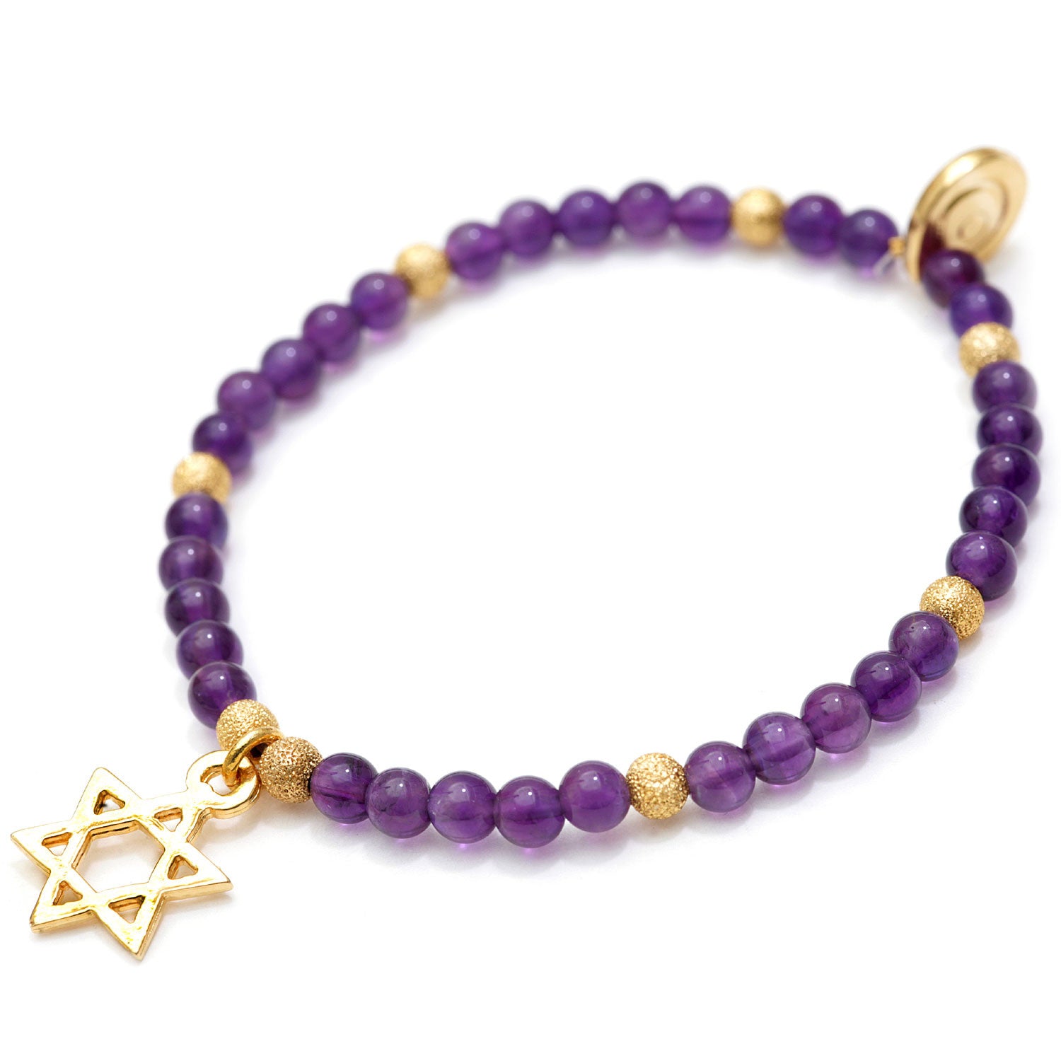 Dana Levy Star of David Charm Gemstone Bracelet