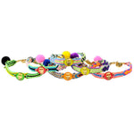 Dana Levy Neon Enamel Hamsa Hand Token Friendship Bracelets Pyramid