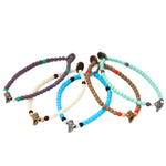 Dana Levy Conch Seashell Charm Glass Bead Bracelet - Group