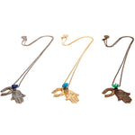 Dana Levy Deco Hamsa Hand Horseshoe Evil Eye Ball Chain Necklace - Group