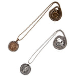 Dana Levy Diamante Ancient Roman Coin Ball Chain Necklace - Antique Gold and Antique Silver
