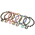 Dana Levy Enamel Hamsa Hand Token Stardust & Gemstone Mix Bracelet - Group Dark 