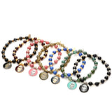 Dana Levy Enamel Hamsa Hand Token Stardust & Gemstone Mix Bracelet - Group Dark 