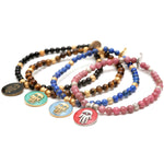 Dana Levy Enamel Hamsa Hand Token Gemstone Bracelet - Group