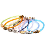 Dana Levy Evil Eye Hamsa Hand Charm Faceted Glass Bead Bracelets Group
