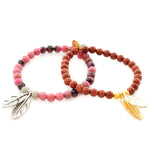 Dana Levy Feather Charm Duo Gemstone Bracelet - Group
