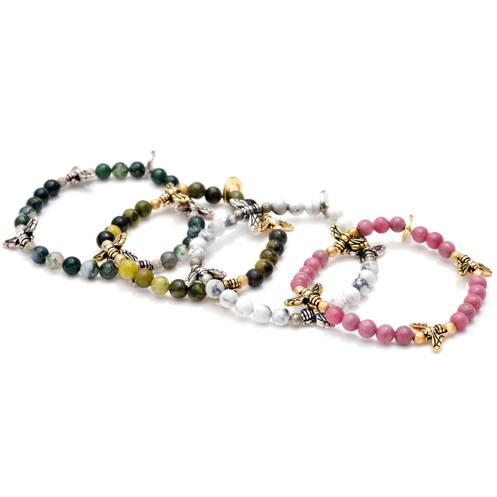 Dana Levy Fly Charms Gemstone Bracelets Group