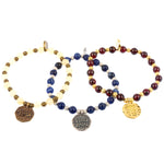Dana Levy Kabbalah Blessing Token Stardust Gemstone Mix Bracelet - Group Hebrew