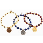 Dana Levy Kabbalah Blessing Token Stardust Gemstone Mix Bracelet - Group Aramaic