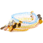 Dana Levy Mini Hamsa Hand Charm Faceted Glass Bead Bracelets Group