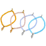 Dana Levy Nautilus Sea Shell Charm Faceted Glass Bead Bracelets Group