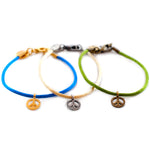 Dana Levy Peace Charm Satin Cord Bracelet - Group