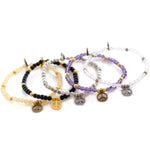 Dana Levy Men's Peace Symbol Charm Gemstone Bracelet - Group