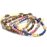 Dana Levy Solid Mini Hamsa Hand Charm Gemstone Bracelets Pile