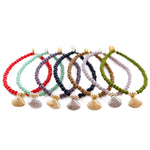 Dana Levy Scallop Sea Shell Glass Bead Bracelet - Group
