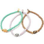 Dana Levy Solid Mini Hamsa Hand Glass Bead Bracelet - Group