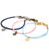 Dana Levy Mini Star of David Charm Satin Cord Bracelet - Group
