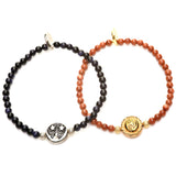 Dana Levy Sun Moon Charm Gemstone Bracelets - Silver and Gold
