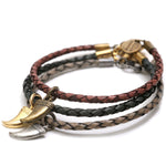 Dana Levy Men's Tooth Amulet Leather Braid Bracelet - Group