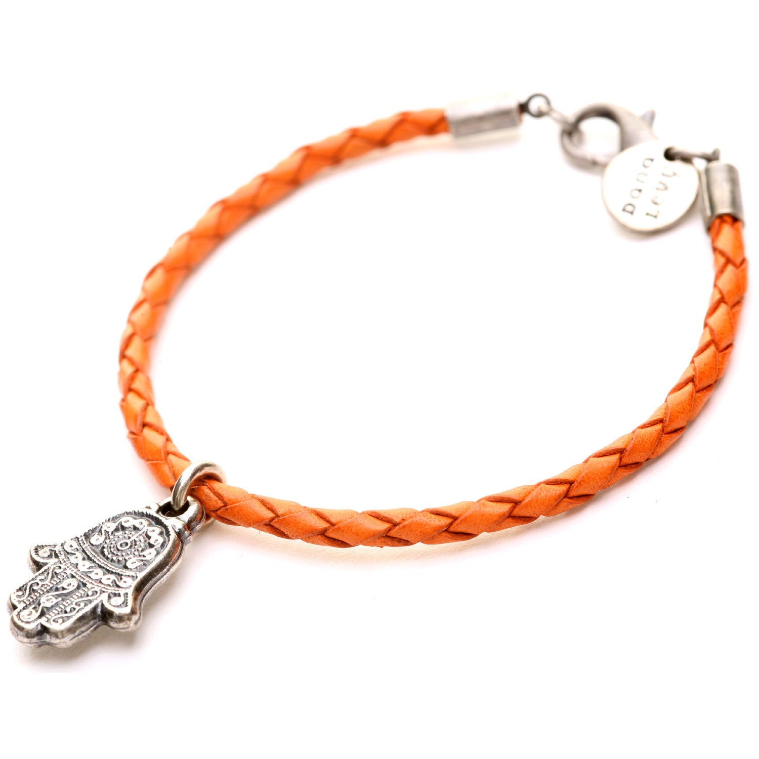 Dana Levy Hamsa Hand Leather Braid Bracelet