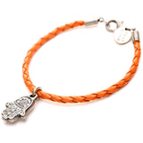 Dana Levy Hamsa Hand Leather Braid Bracelet