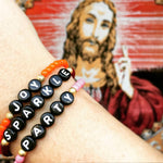 Dana Levy Men's Happy Holidays Glass Bead Bracelet - Jesus Backdrop Old City