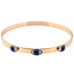 Dana Levy Mother of Pearl Evil Eye Trio Bangle - Gold
