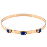 Dana Levy Mother of Pearl Evil Eye Trio Bangle - Gold