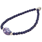 Dana Levy Mini Ceramic Skull Glass Bead Bracelet - Lilac
