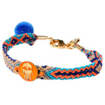 Dana Levy Neon Enamel Hamsa Hand Token Friendship Bracelet - Neon Orange