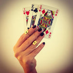 Dana Levy Mini Playing Card Midi Ring - With Playing Cards in Hand 
