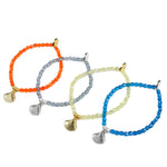 Dana Levy Scallop Sea Shell Charm Faceted Glass Bead Bracelets Group
