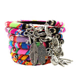 Dana Levy Lucky Charm Lima Bangle Friendship Bracelet - Group Stack