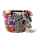 Dana Levy Lucky Charm Lima Bangle Friendship Bracelet - Group Stack