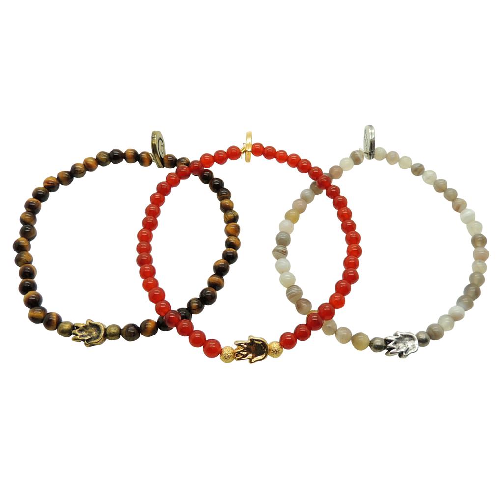 Dana Levy Men’s Mini Hamsa Hand Charm Gemstone Bracelet - Group