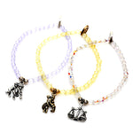 Dana Levy Zodiac Charm Faceted Glass Bead Bracelets - Air Signs